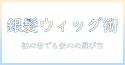 銀髪を演出するメンズのウィッグ選びガイド：初心者でも安心の銀髪ウィッグ入門