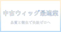 ウィッグ 中古 品の選び方:品質と衛生を徹底比較して失敗しない買い方