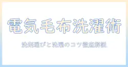 電気毛布を洗濯機で洗うときの洗剤の選び方と洗濯のコツ