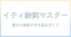 イティのドッグフードの給餌と適切な量を解説:愛犬の健康を守る基本ガイド