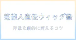 芸能人が教える男性向けウィッグ活用術