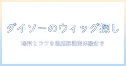 ウィッグスタンドはダイソーのどこにある?ダイソーで探すウィッグスタンドの場所と購入のコツ