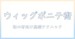 ウィッグでポニテを作る作り方：初心者向けガイド