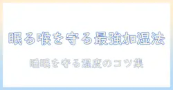 寝てる間に喉と肌を守る加湿器の選び方と使い方