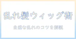 ウィッグでボサボサにする方法: 自然な乱れスタイルを作るコツ