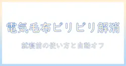 電気毛布のビリビリを解消する使い方と安全対策