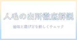 ウィッグの人毛はどこから来るのか?購入前に知っておくべき基礎知識と選び方