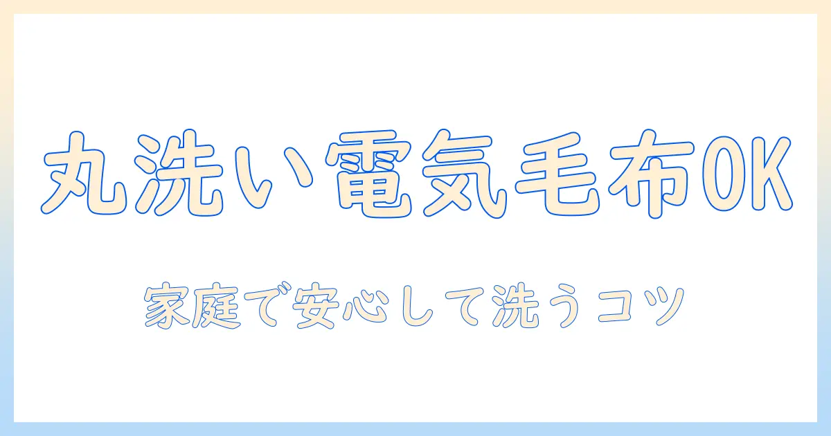 電気毛布を丸洗いokにする方法と洗濯のコツ｜女性の主婦向けガイド