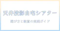 プロジェクタと天井投影で実現する自宅シアター入門：選び方と設置のコツ