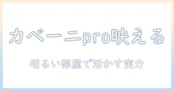 明るい部屋で使える小型のプロジェクター カベーニ proの実力と選び方