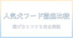 ドッグフードの人気商品を徹底比較:選び方とおすすめポイント