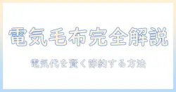 電気毛布の消費電力と電気代を徹底解説：賢く選んで冬を温かく過ごす方法