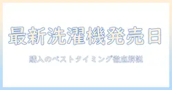 洗濯機の最新モデルはいつ発売されるのか徹底解説—購入タイミングと比較ポイントを解説