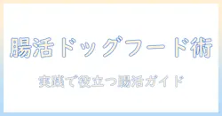 犬の腸内環境を整えるドッグフードの選び方とポイント