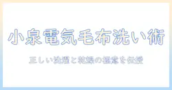 小泉の電気毛布の洗い方を徹底解説｜正しい洗濯方法と乾燥のコツ