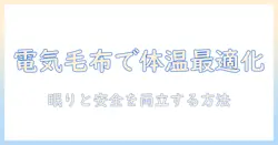 電気毛布を体に巻く使い方と安全ポイント—寒い日を快適に過ごす方法