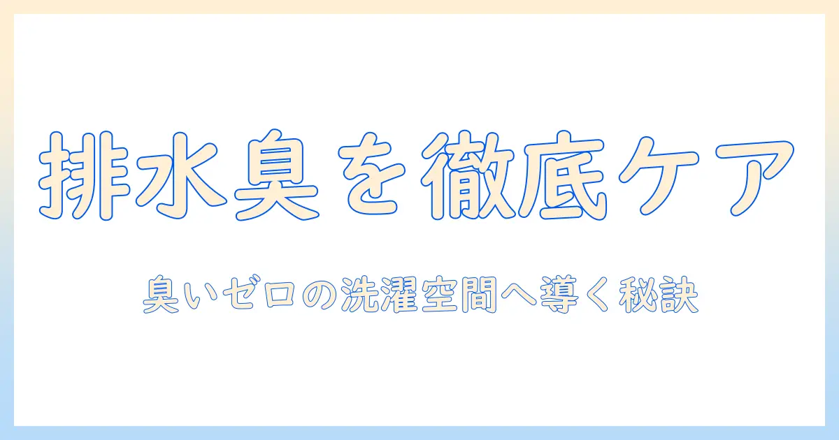マンションの洗濯機周りを快適にする排水溝の臭い対策と換気扇の使い方