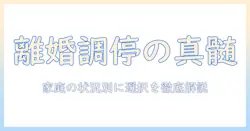 離婚と調停のメリット・デメリットを徹底解説：家庭の状況別に考える離婚の選択
