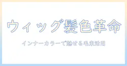 ウィッグで楽しむインナーカラーと毛束の活用術:最適な選び方とケア方法