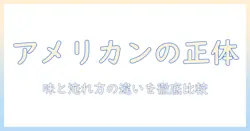 アメリカン コーヒー と アメリカーノ の 違いを解説：味の特徴・淹れ方・カフェでの注文ポイントを徹底比較