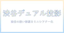 joysoundで楽しむ渋谷のルームづくり:デュアルプロジェクター導入ガイド