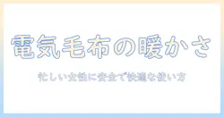 電気毛布で包まる暖かさを体感する方法｜忙しい女性の会社員のための安全で快適な使い方