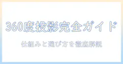 プロジェクターで実現する360度投影の基礎と選び方