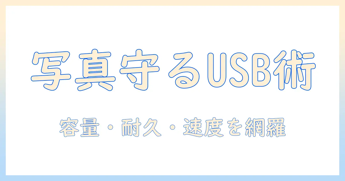 写真 の 保存 usb おすすめ：写真データを安全に保存するためのUSB選びのポイントとおすすめモデル