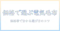 電気毛布の値段の違いを徹底解説｜価格帯別の特徴と選び方