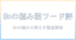 キャットフードの評価を徹底解説｜和の極みの実力と選び方ガイド