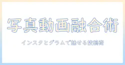 インスタとグラムで写真と動画を組み合わせる方法