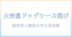 ドッグフードのケースを大容量で選ぶ理由と容量管理のコツ