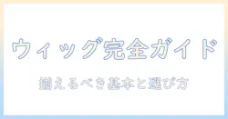 ウィッグとは?人工頭皮の基礎知識と使い方・選び方ガイド