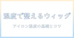 ウィッグのセットでヘアを美しく整える方法|アイロンの温度設定と注意点