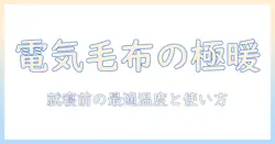 電気毛布とカバー付きのおすすめ比較ガイド：選び方と使い方のポイント