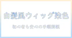 ウィッグで白く染める方法と注意点｜初心者にもわかる白髪風カラーのコツ