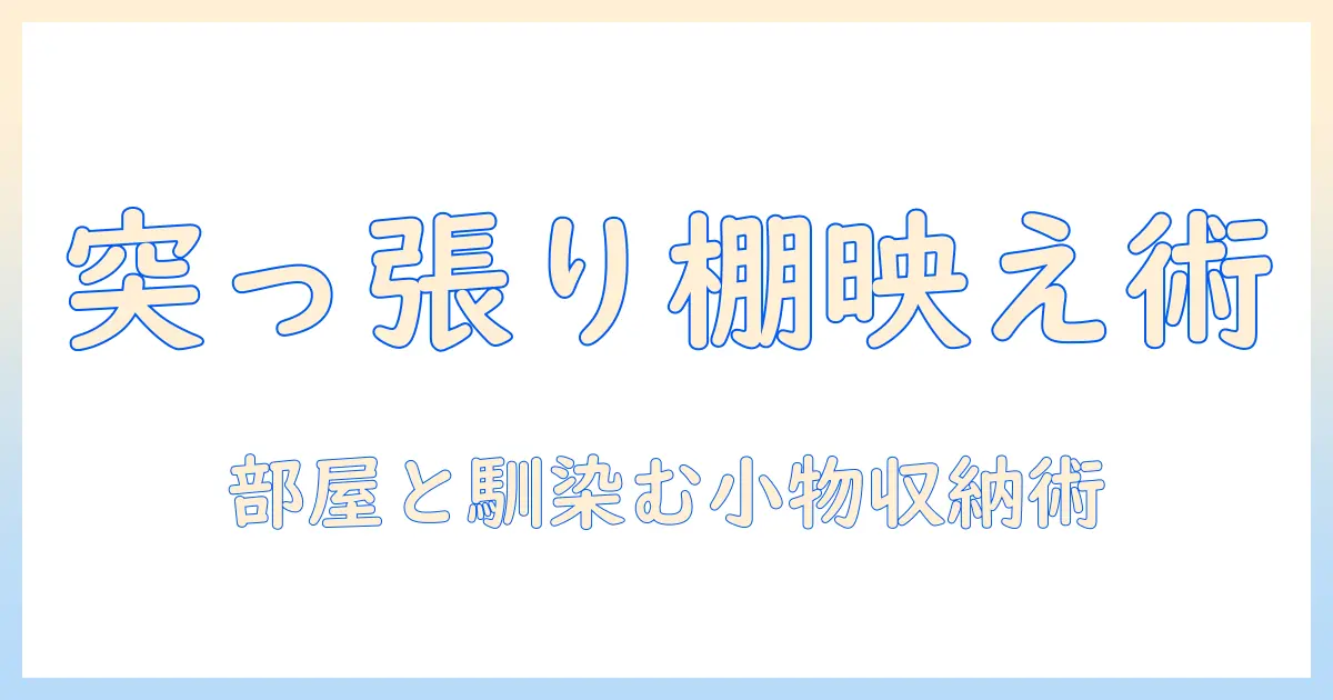 洗濯機をおしゃれに見せる突っ張り棚の活用術