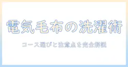 電気毛布を洗濯機で洗うときのコース選びと注意点