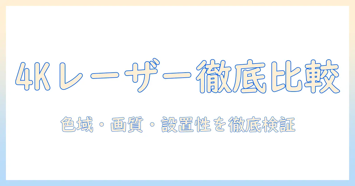 jmgoとn1sのpro 4kレーザー プロジェクターを徹底比較：色の再現性と性能を3つの観点で解説