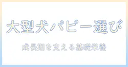 大型犬のパピー用ドッグフードを選ぶポイント:成長期の栄養を支える基本ガイド