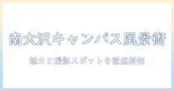 東京の都立大学・南大沢キャンパスで撮る写真術:キャンパス風景の魅力と撮影スポット