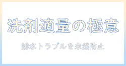 洗濯機の故障を防ぐための洗剤の適量と入れすぎを避けるコツ