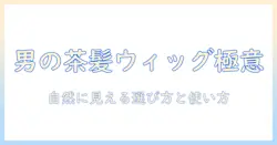 男の茶髪ウィッグ完全ガイド：自然に見える選び方と使い方