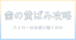 コーヒーと歯の黄ばみの関係を徹底解説—ストローは本当に黄ばみを防ぐのか