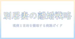 別居を考える妻が離婚したいと思ったときに知っておくべきポイント