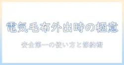 電気毛布を外で使うときのポイントと安全対策