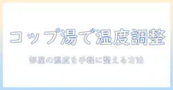 加湿器の代わりにコップにお湯を置く方法とは？部屋の湿度を保つ実践ガイド