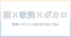 キャットフードと歌詞とボカロを結ぶ新発見:猫好きな大学生が語る歌詞分析と日常の楽しみ方