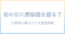 母の日のプレゼントに掃除機はアリ？予算別のおすすめと選び方を徹底解説