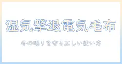 電気毛布と布団の湿気対策: 冬の快適な眠りを実現するための使い方と注意点